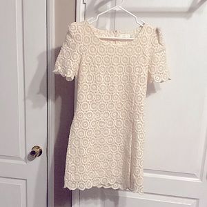 LUSH Lace Dress Size M in Cream